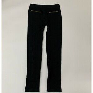 Star Ride Juniors 7/16 Black Leggings Cropped